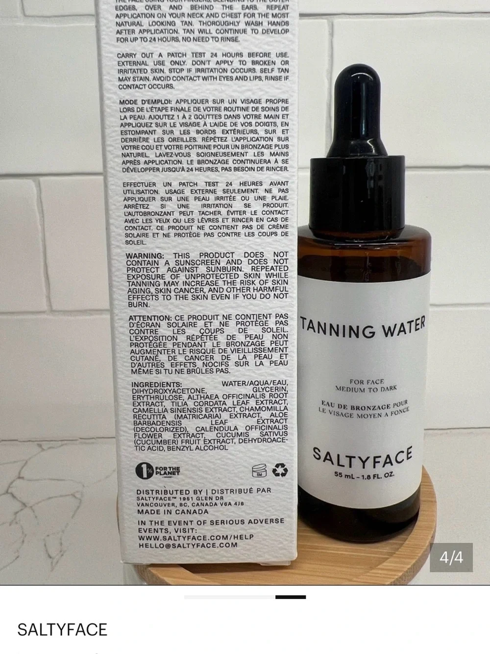 Saltyface tanning water